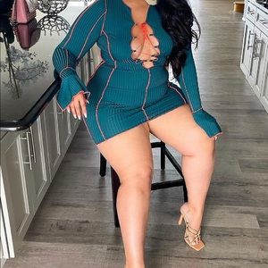 Fashion nova “opposite attract mini dress”